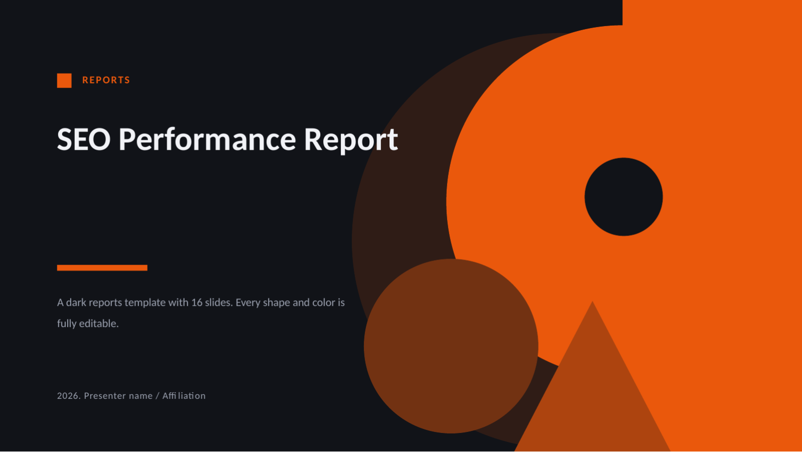 Slide 1 — SEO Performance Report