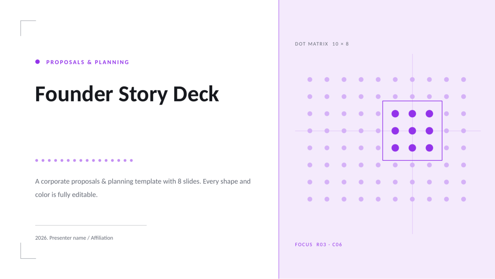 Slide 1 — Founder Story Deck