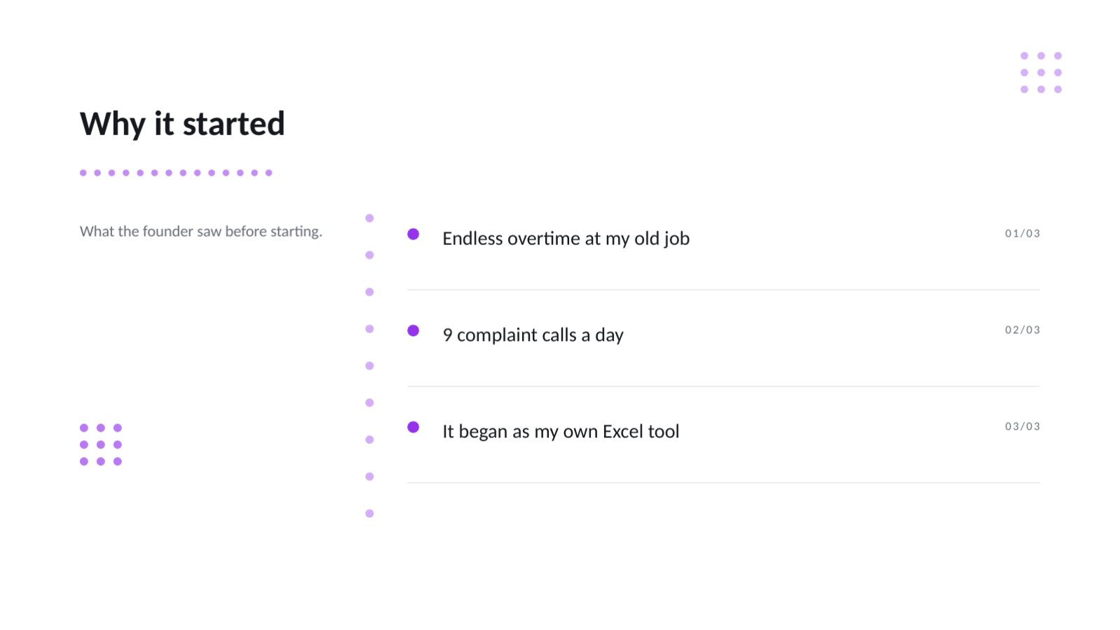 Slide 4 — Founder Story Deck