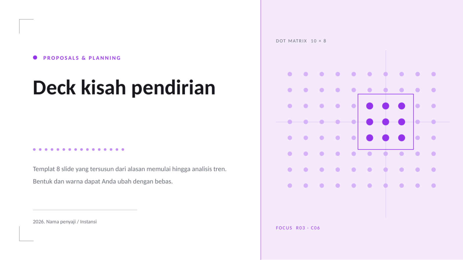 Slide 1 — Deck kisah pendirian