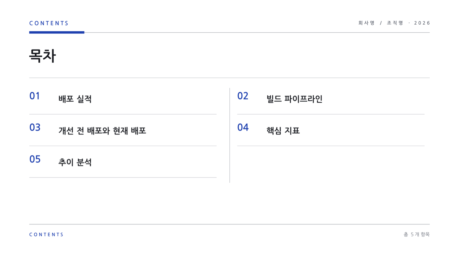 슬라이드 2 — DevOps 운영 보고