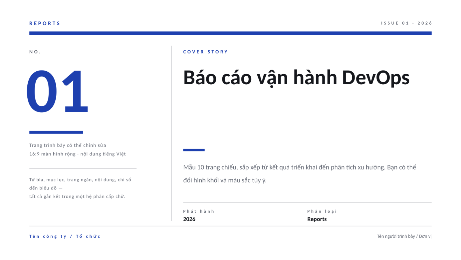 Trang chiếu 1 — Báo cáo vận hành DevOps