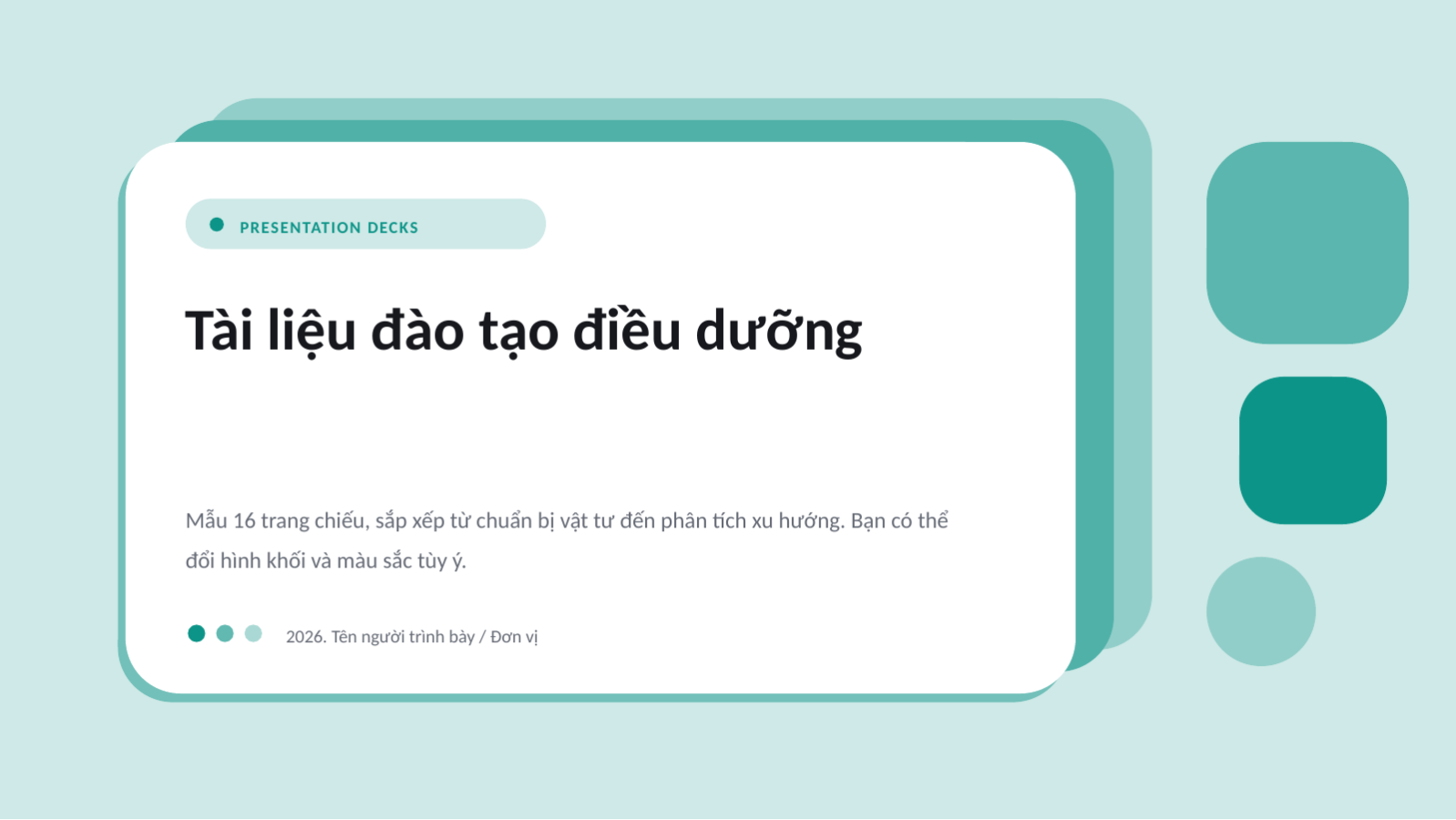 Trang chiếu 1 — Tài liệu đào tạo điều dưỡng