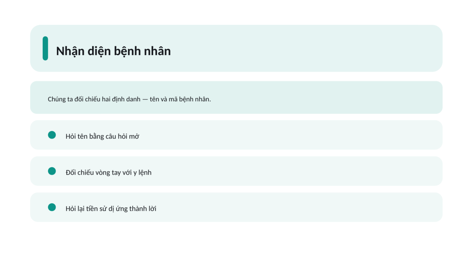 Trang chiếu 10 — Tài liệu đào tạo điều dưỡng