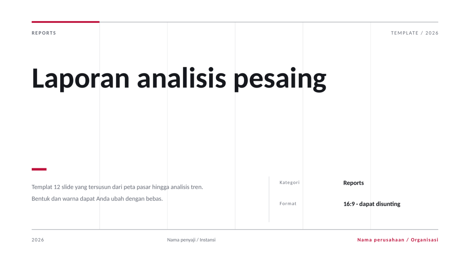 Slide 1 — Laporan analisis pesaing