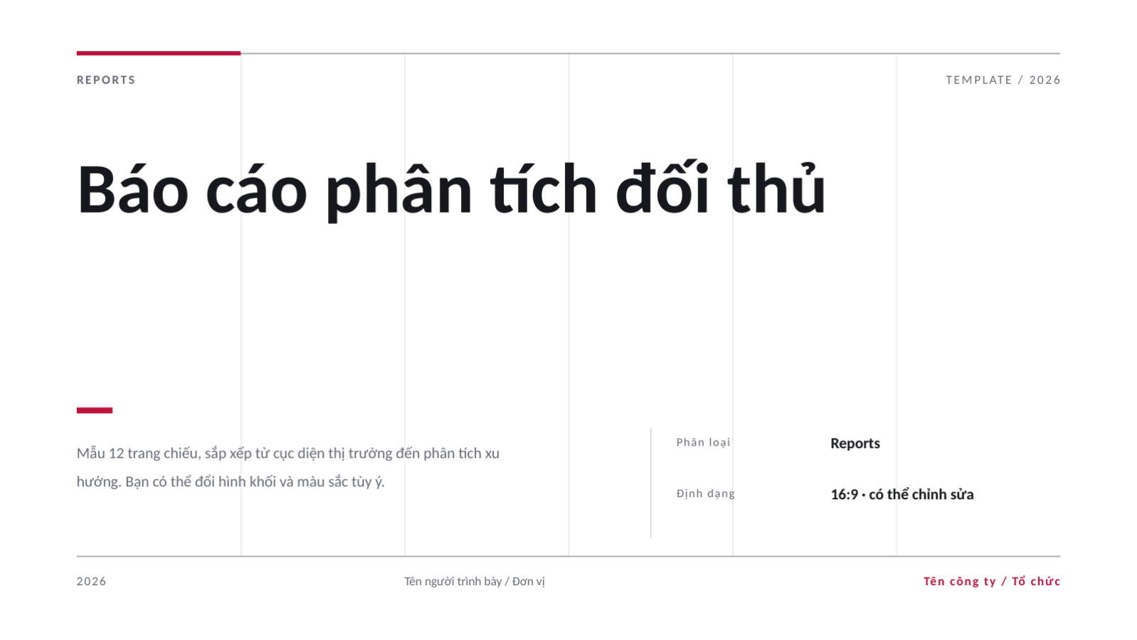 Trang chiếu 1 — Báo cáo phân tích đối thủ