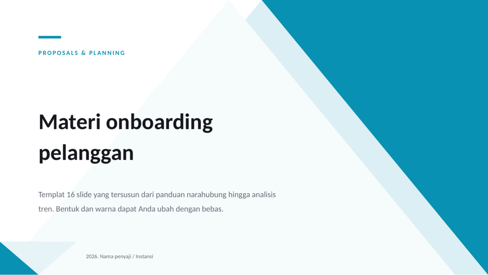 Slide 1 — Materi onboarding pelanggan
