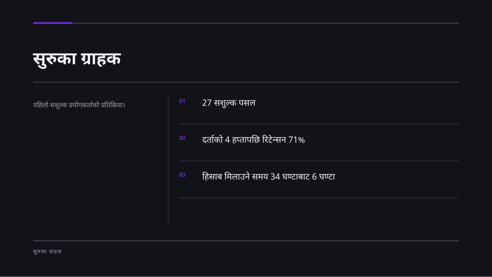 स्लाइड 8 — सिड लगानी पिच डेक