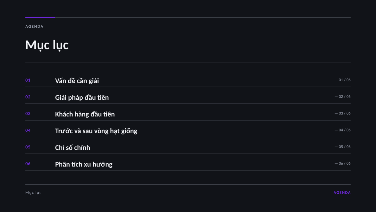 Trang chiếu 2 — Pitch deck gọi vốn vòng hạt giống