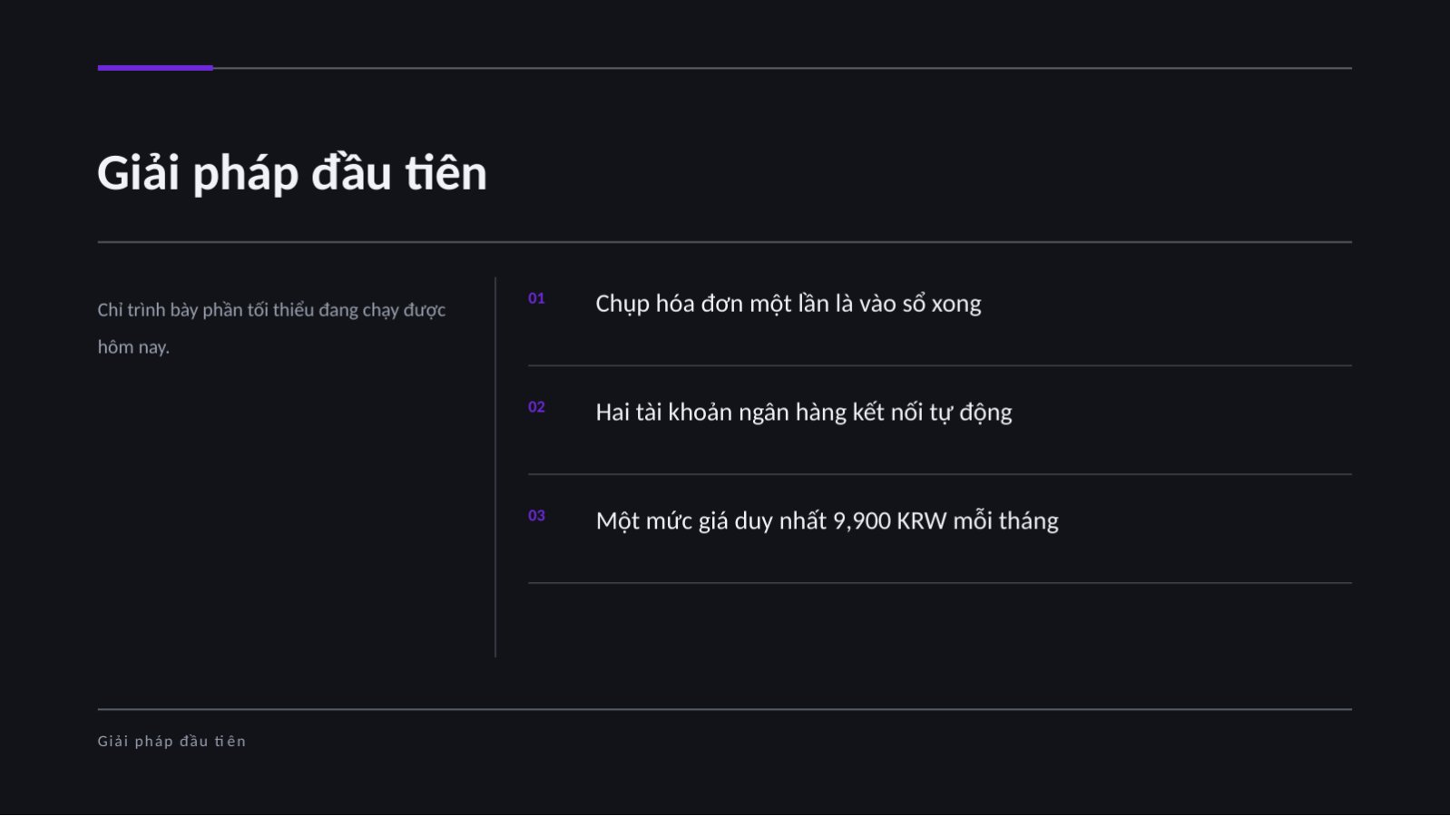 Trang chiếu 6 — Pitch deck gọi vốn vòng hạt giống