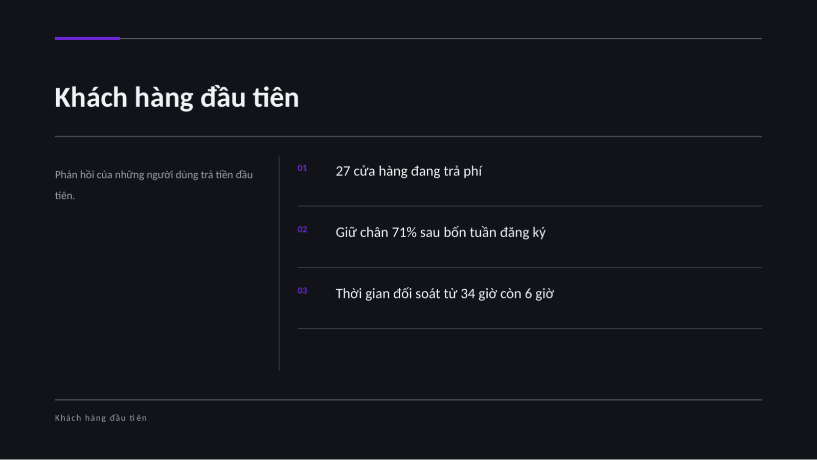 Trang chiếu 8 — Pitch deck gọi vốn vòng hạt giống