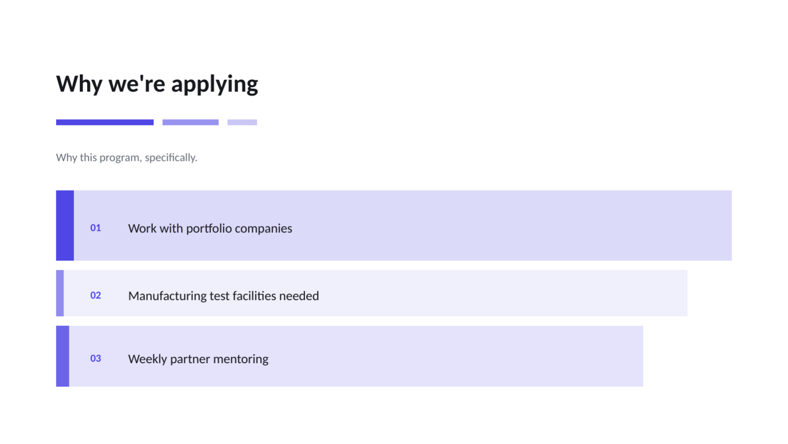 Slide 4 — Accelerator Application Deck