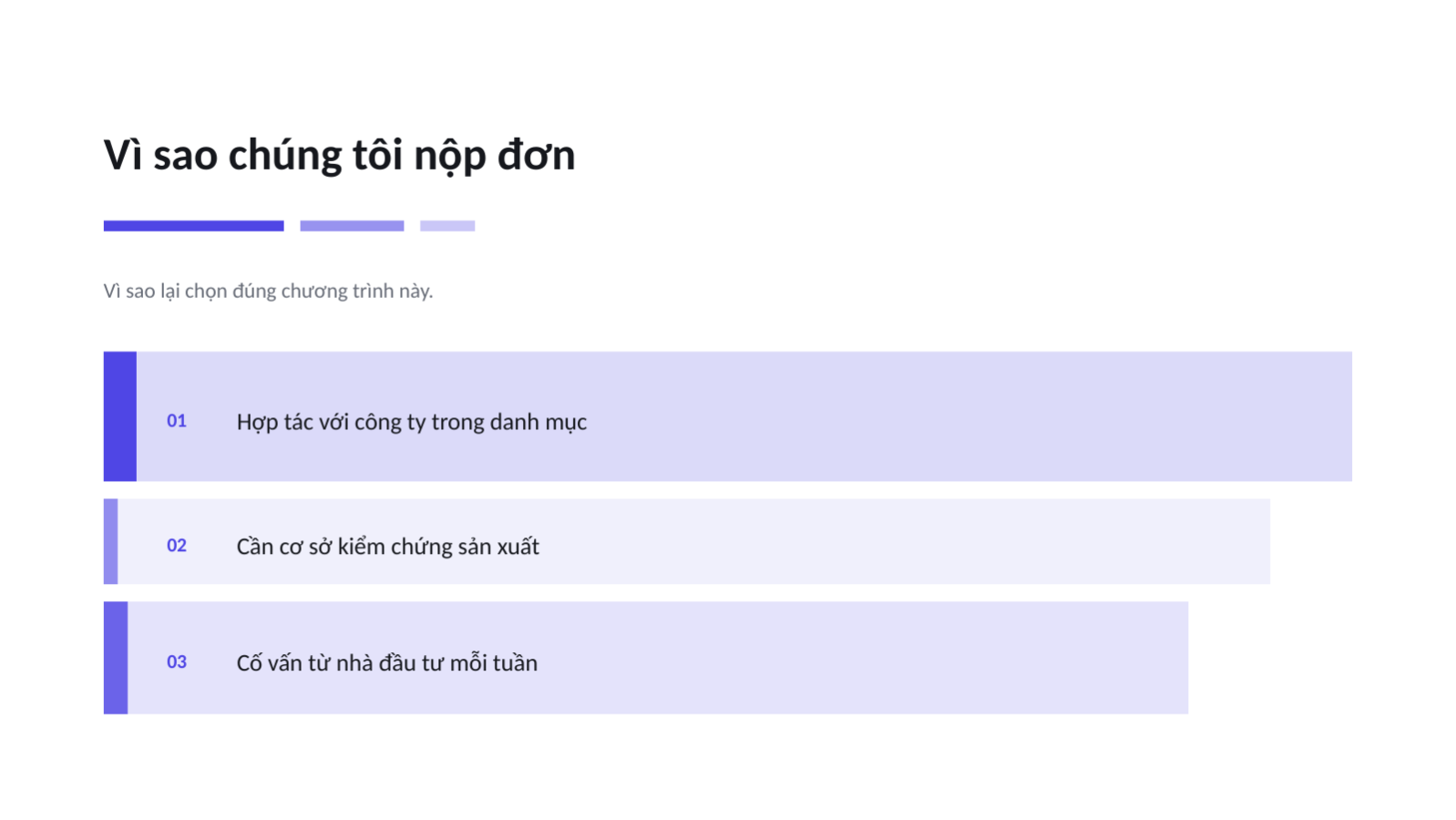 Trang chiếu 4 — Hồ sơ ứng tuyển chương trình tăng tốc