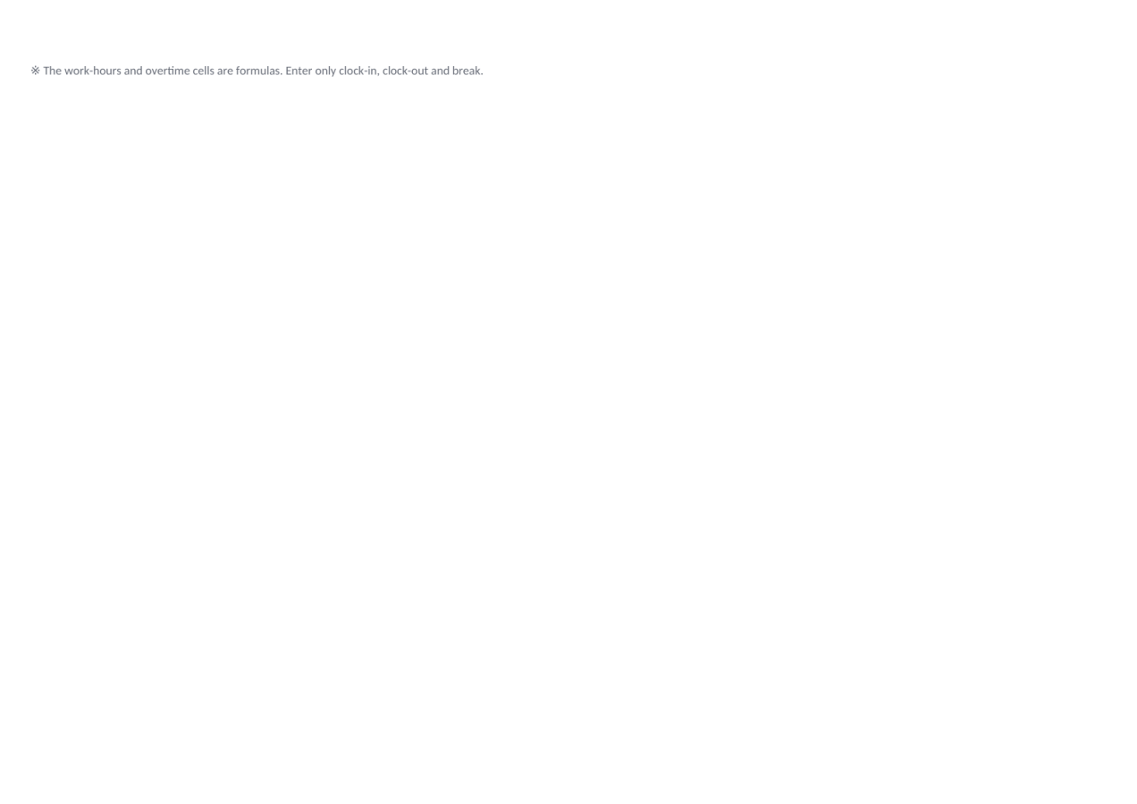 Preview 2 — Timesheet Template
