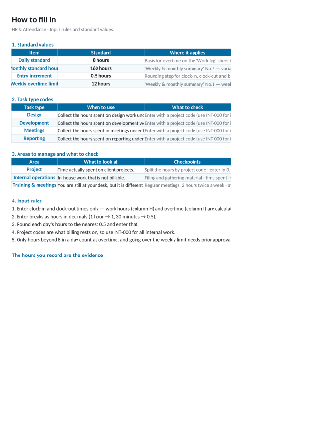 Preview 4 — Timesheet Template