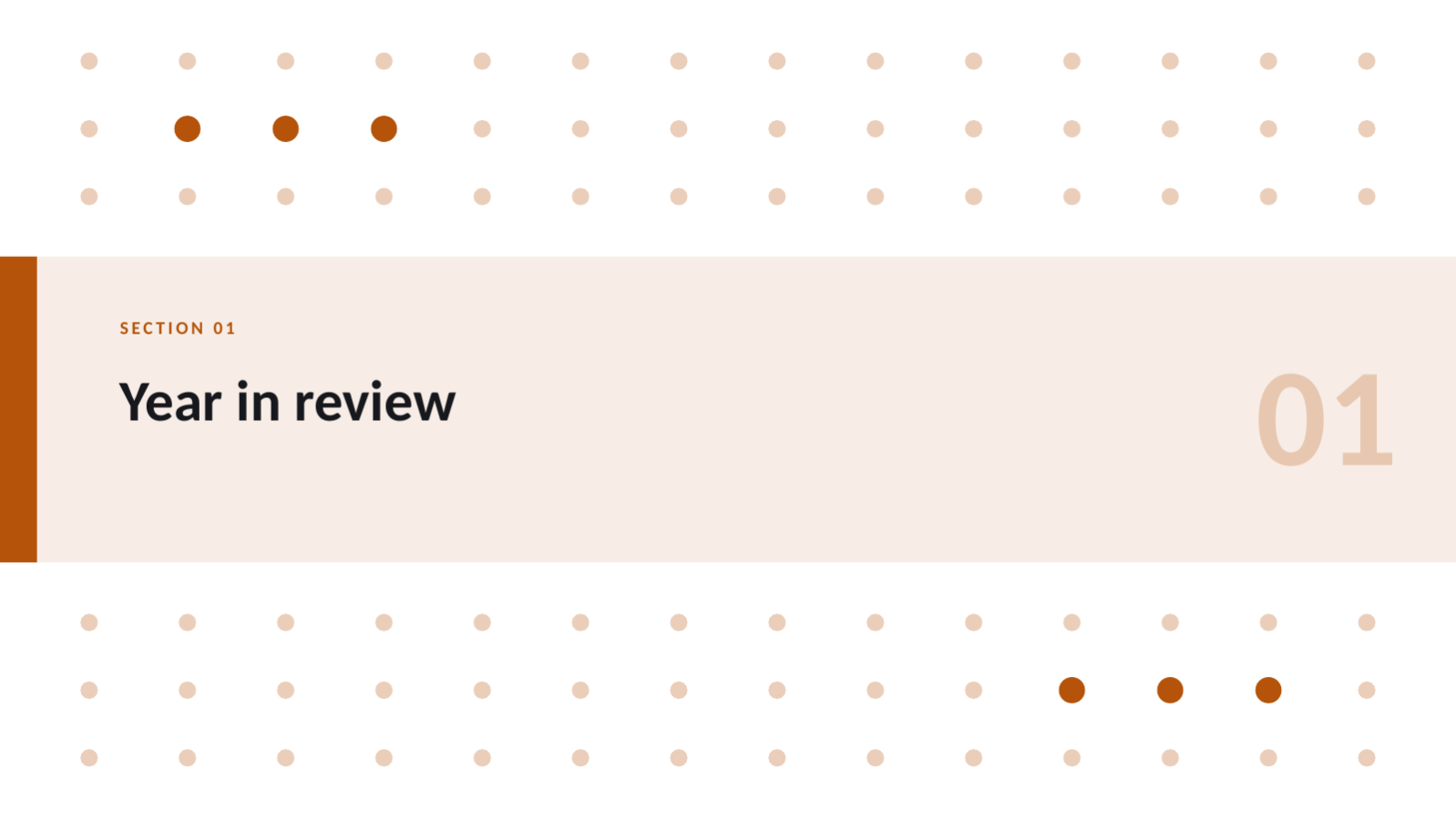 Slide 3 — Annual Results Report Template