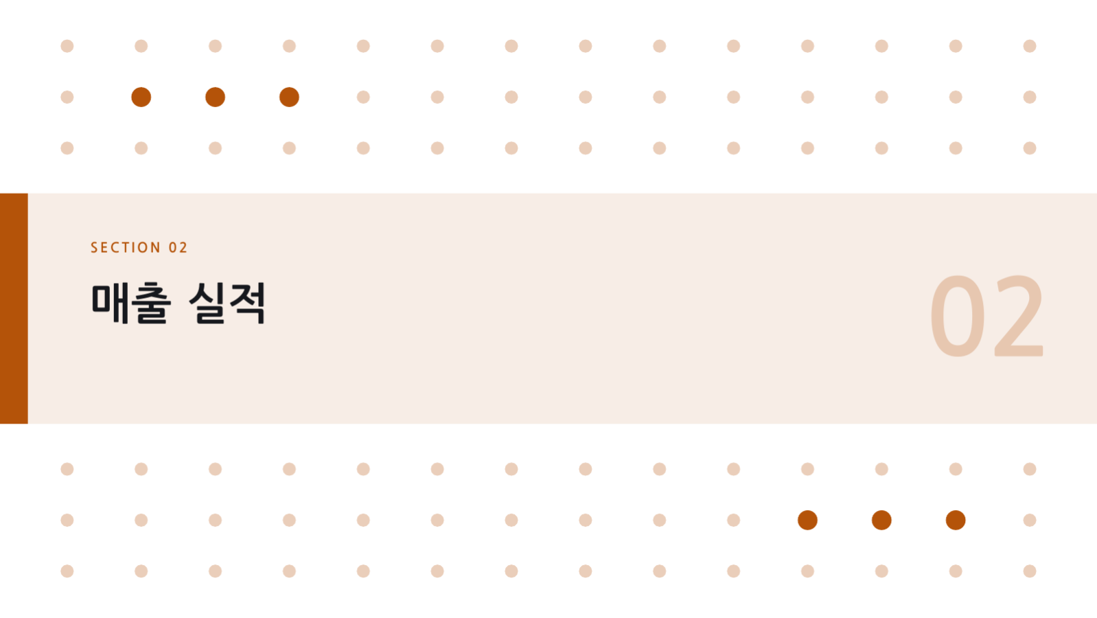 슬라이드 5 — 연간 실적 보고서 템플릿