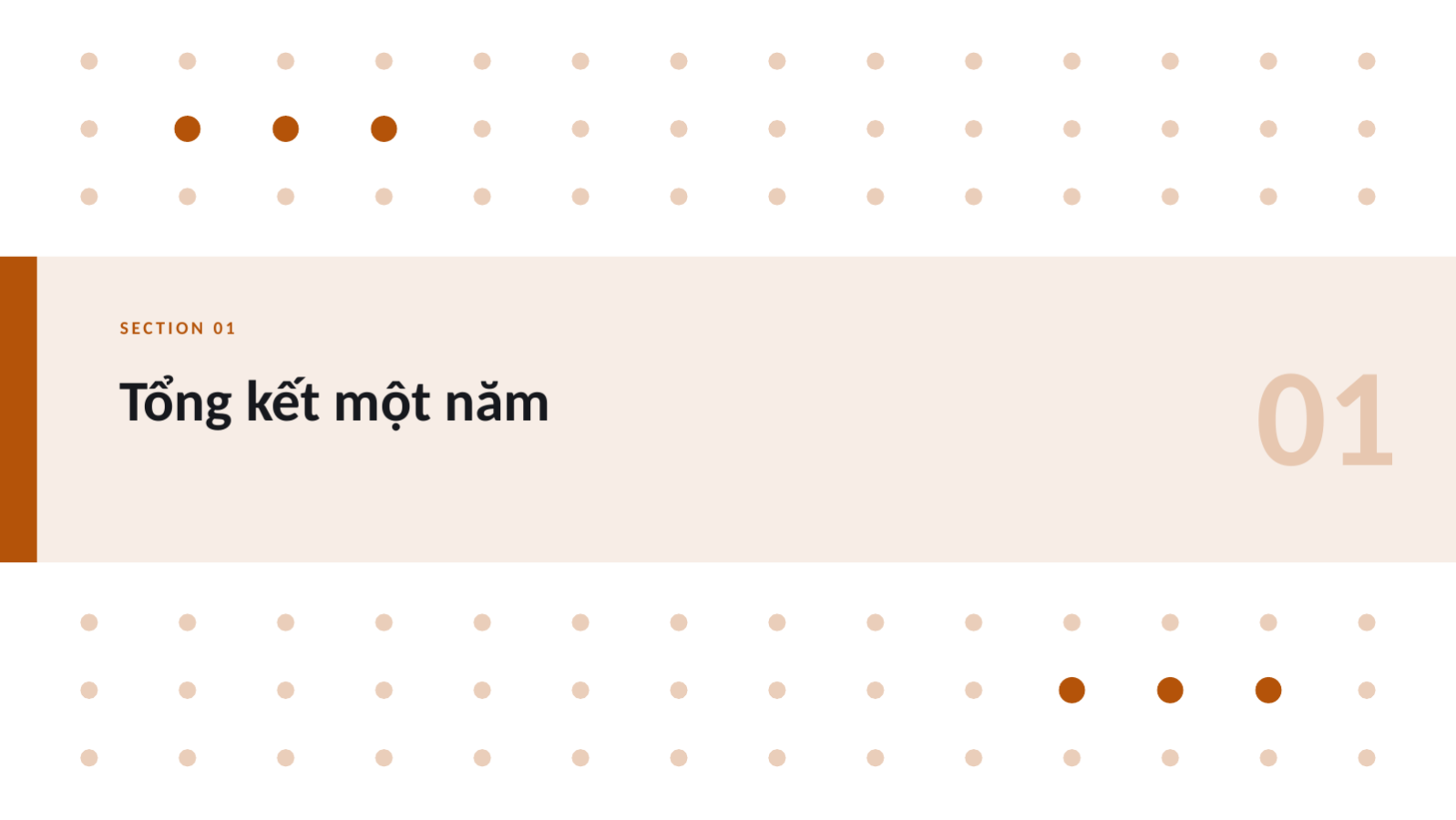 Trang chiếu 3 — Mẫu báo cáo kết quả năm