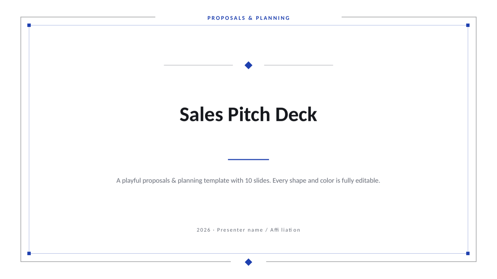 Slide 1 — Sales Pitch Deck