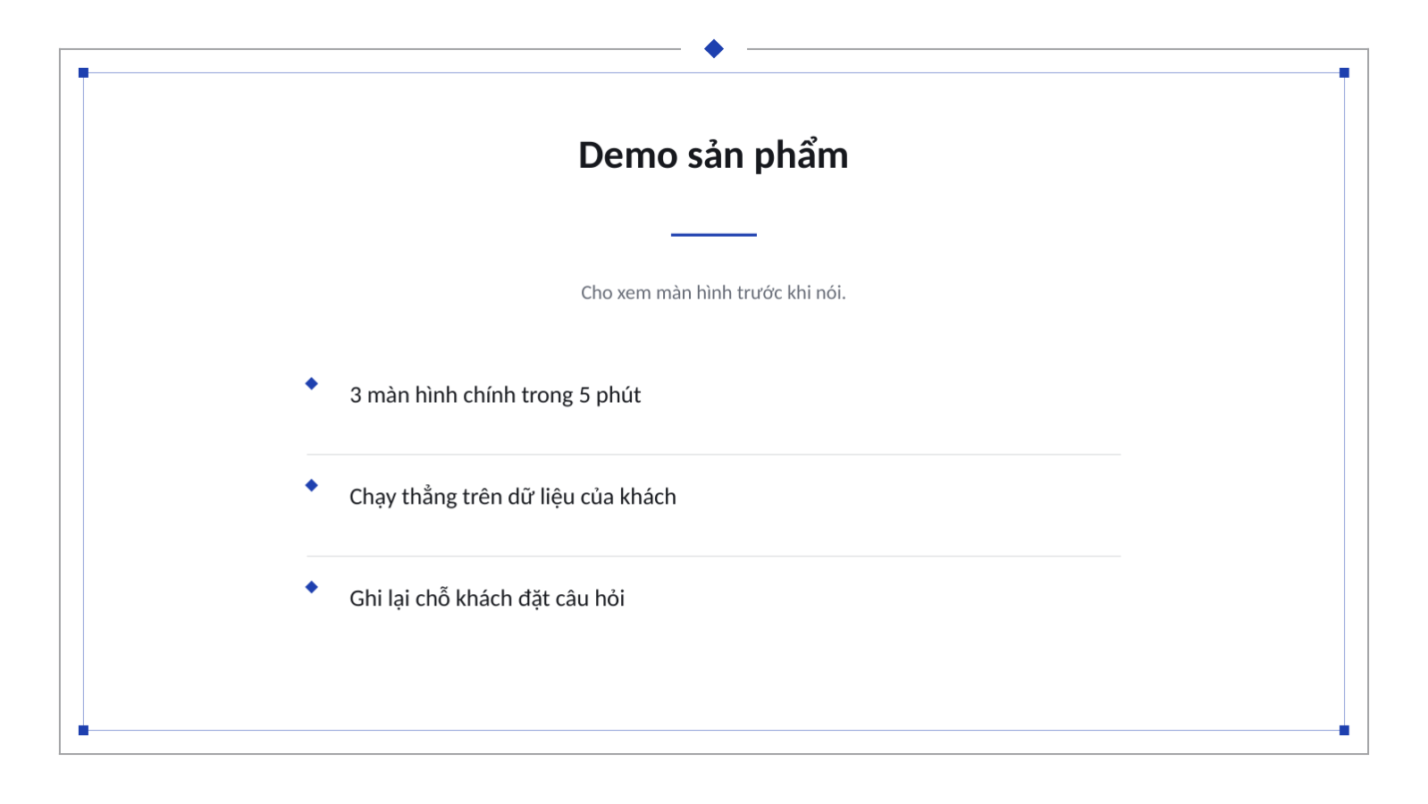 Trang chiếu 6 — Tài liệu chào bán hàng