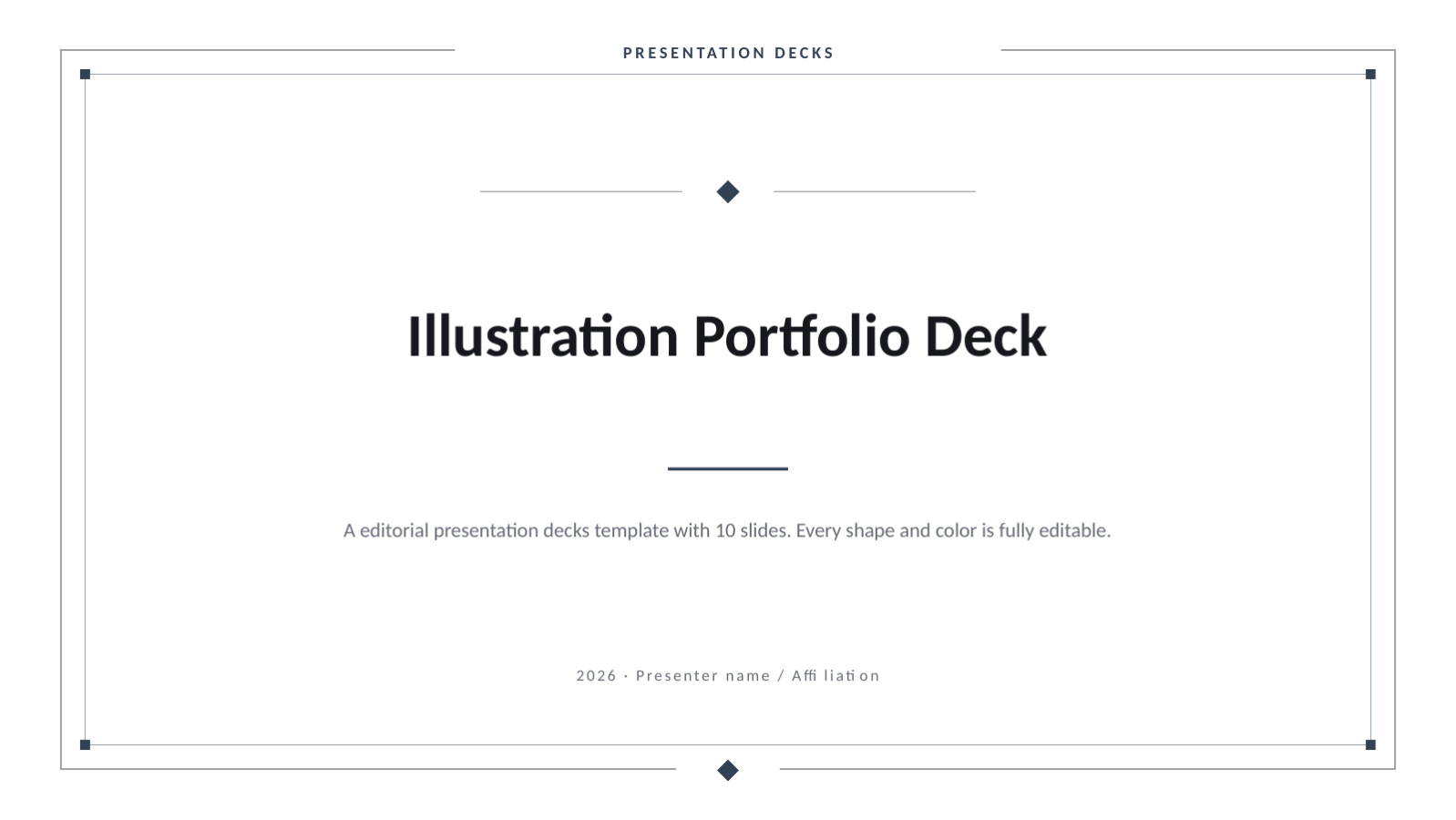Slide 1 — Illustration Portfolio Deck