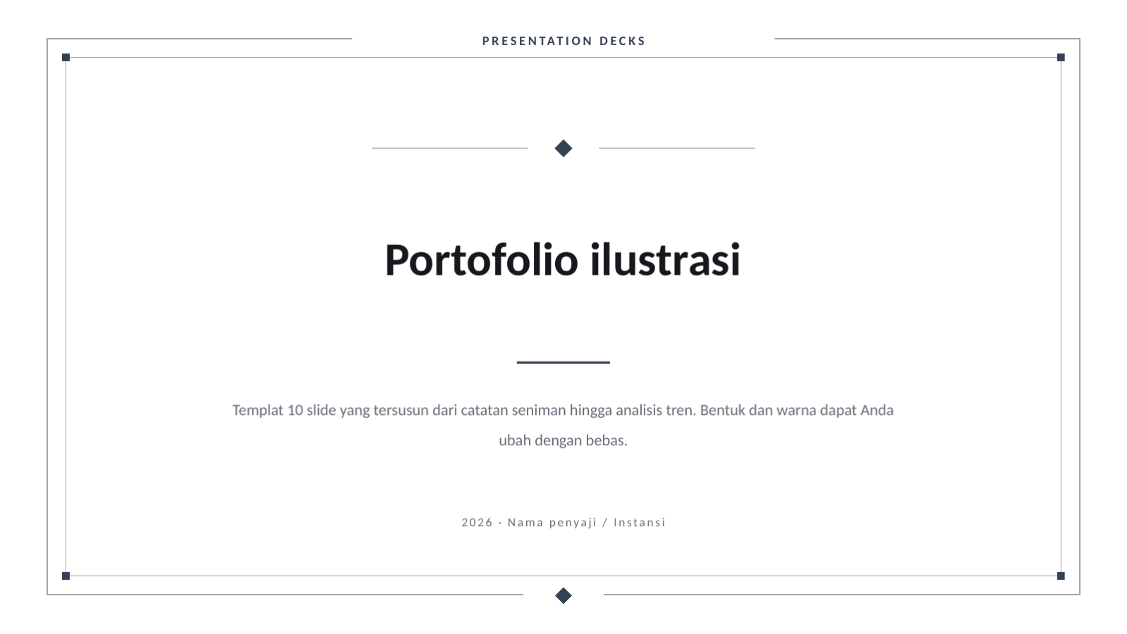 Slide 1 — Portofolio ilustrasi