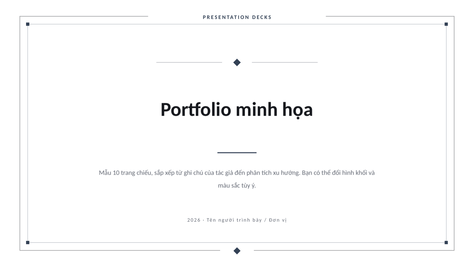 Trang chiếu 1 — Portfolio minh họa