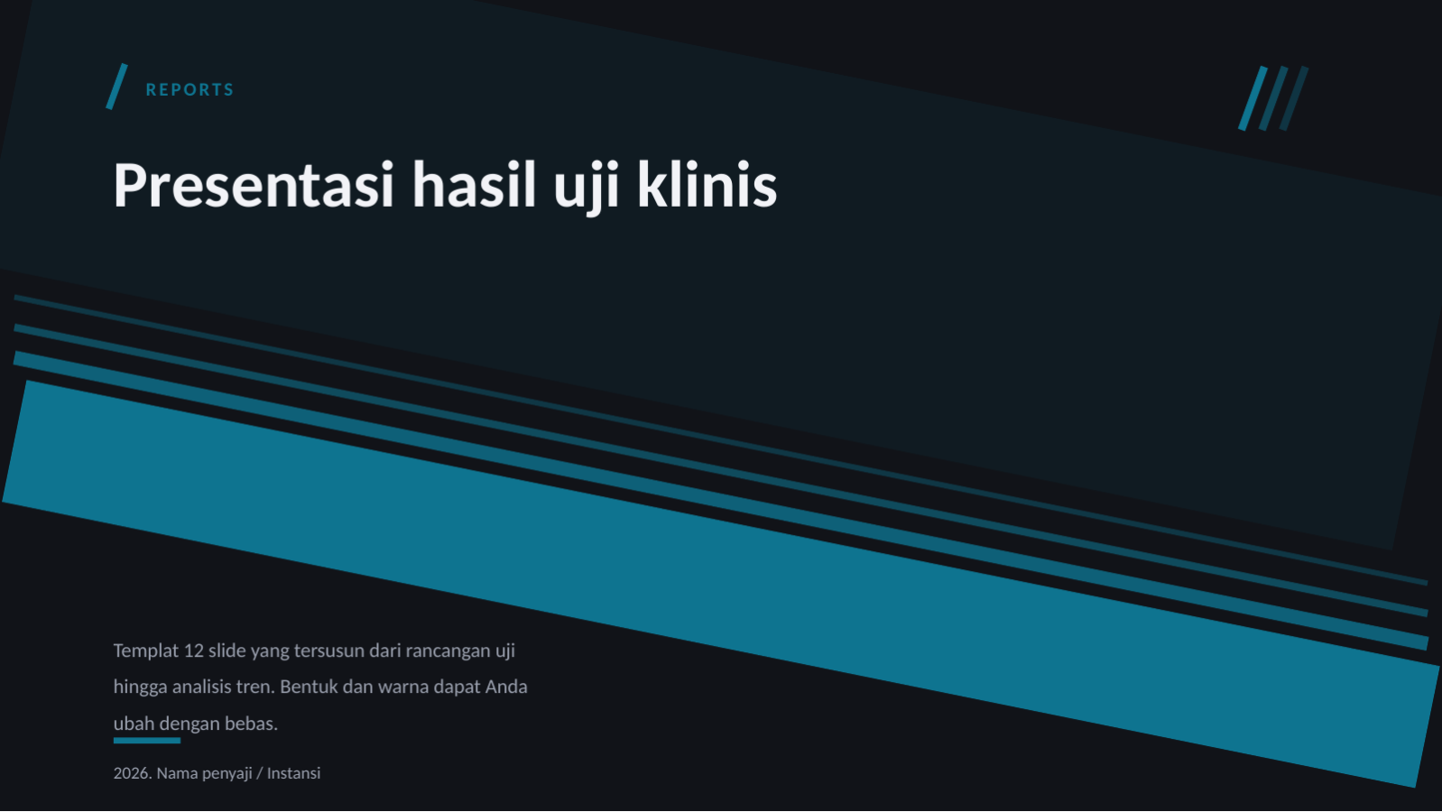 Slide 1 — Presentasi hasil uji klinis