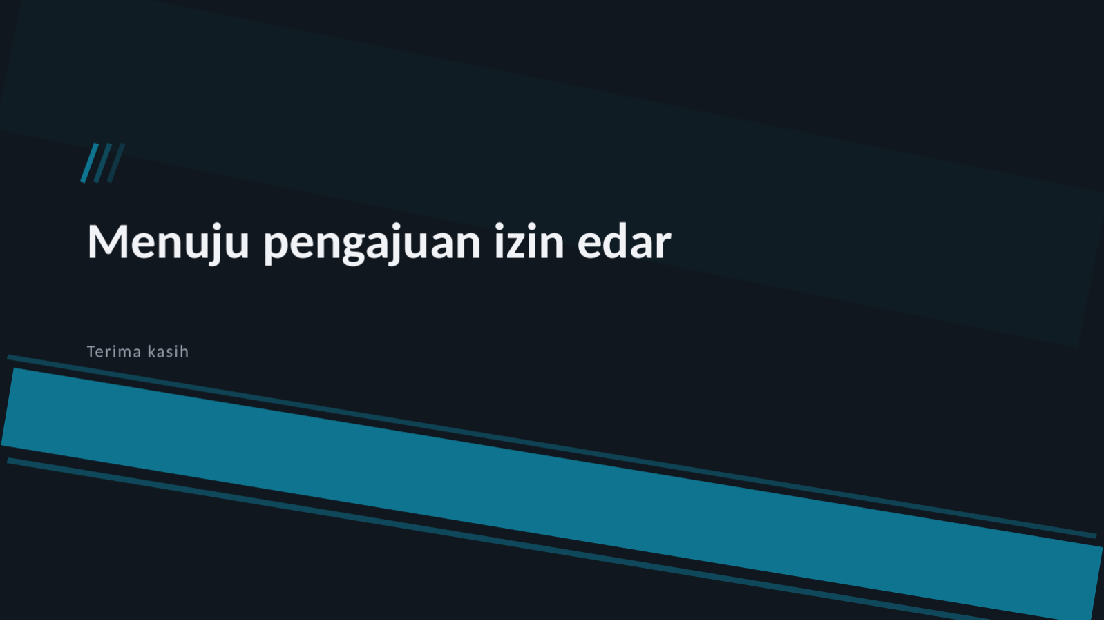 Slide 12 — Presentasi hasil uji klinis