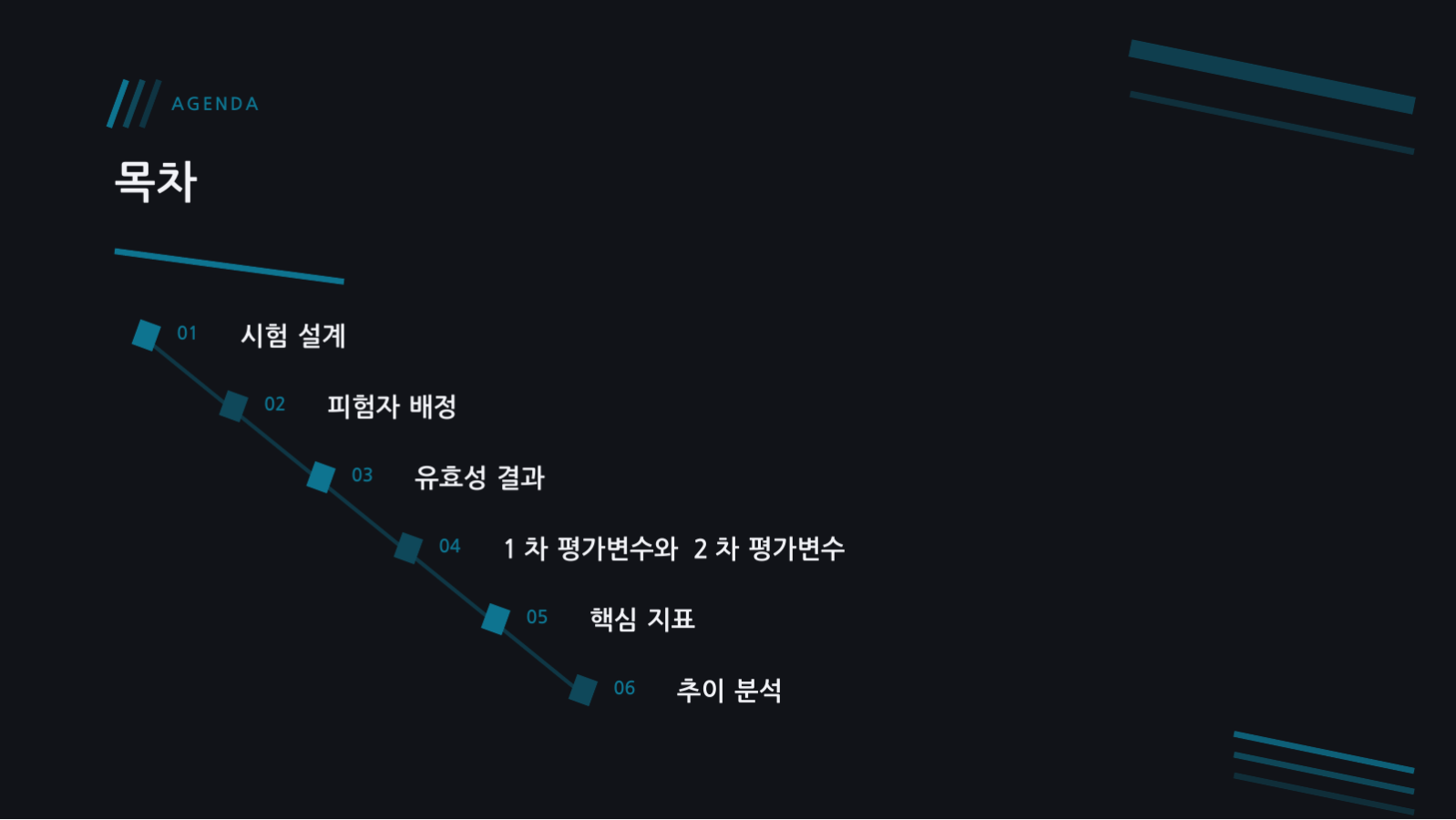 슬라이드 2 — 임상시험 결과 발표