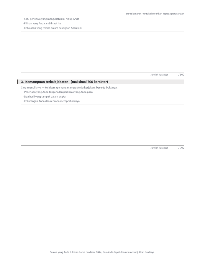 Halaman 2 — Format surat lamaran