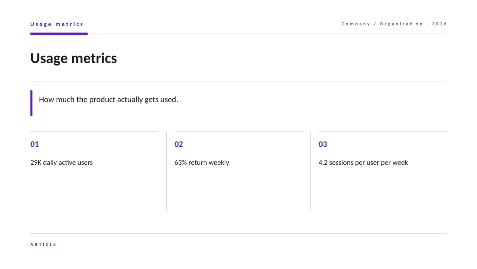 Slide 4 — Traction Report Deck