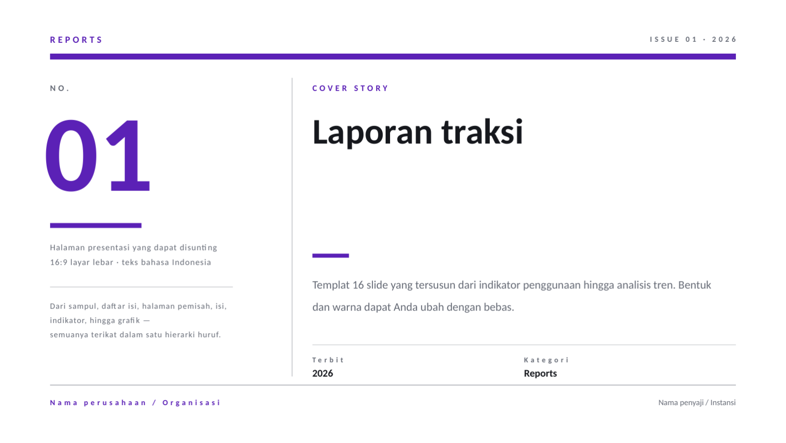 Slide 1 — Laporan traksi