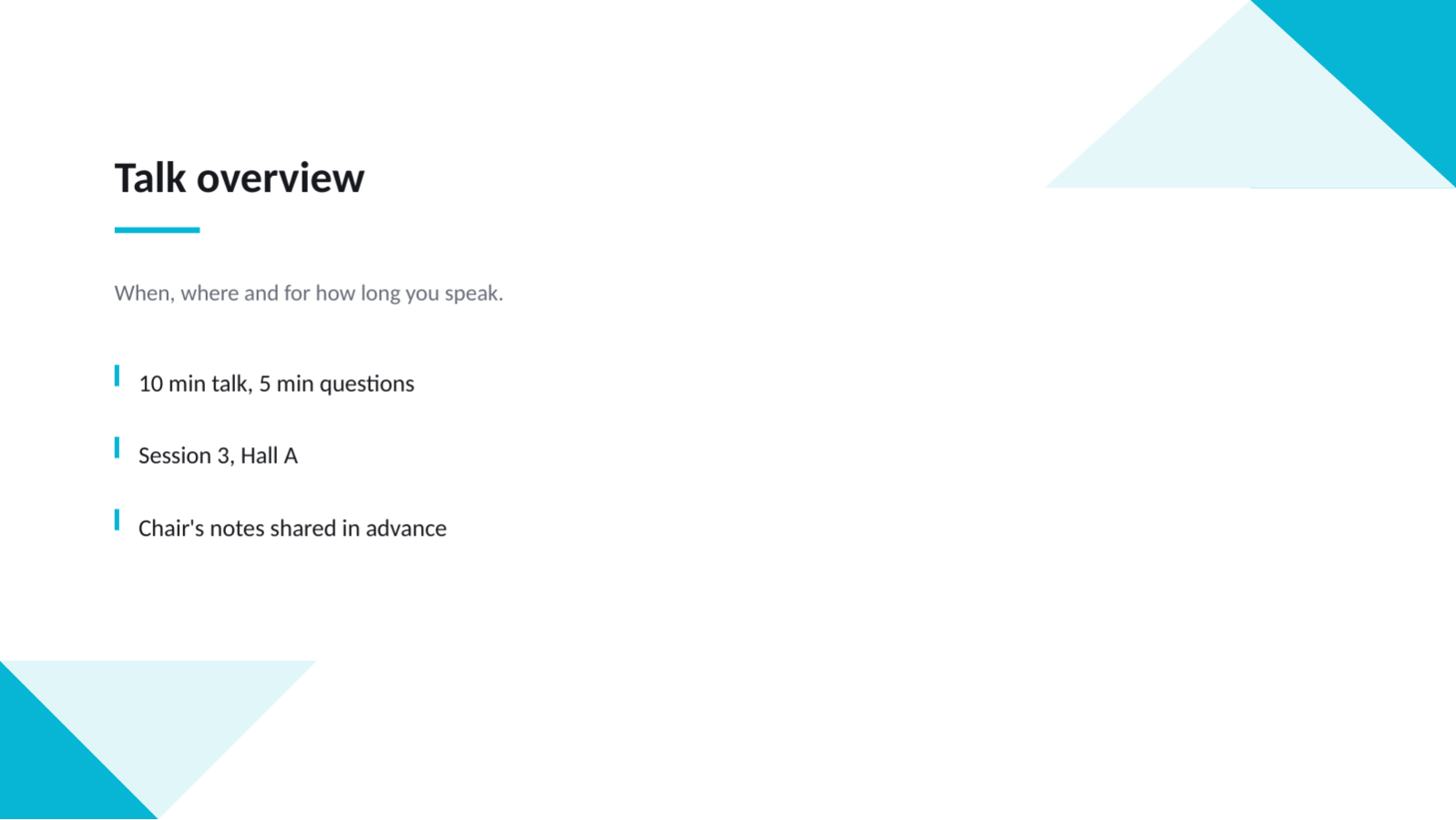 Slide 4 — Medical Conference Deck
