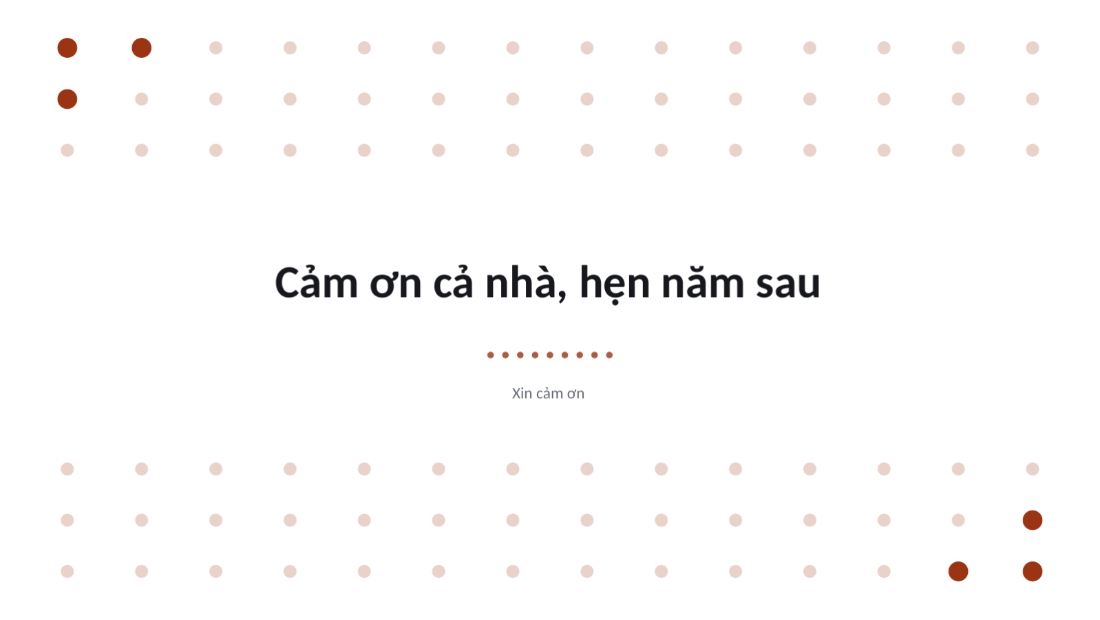 Trang chiếu 10 — Trình bày tổng kết năm