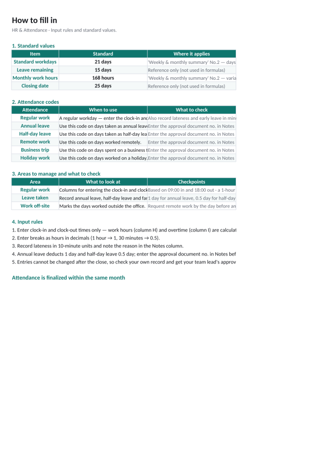 Preview 4 — Attendance Sheet