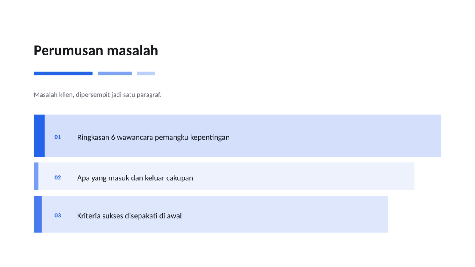 Slide 4 — Templat proposal bisnis rapi
