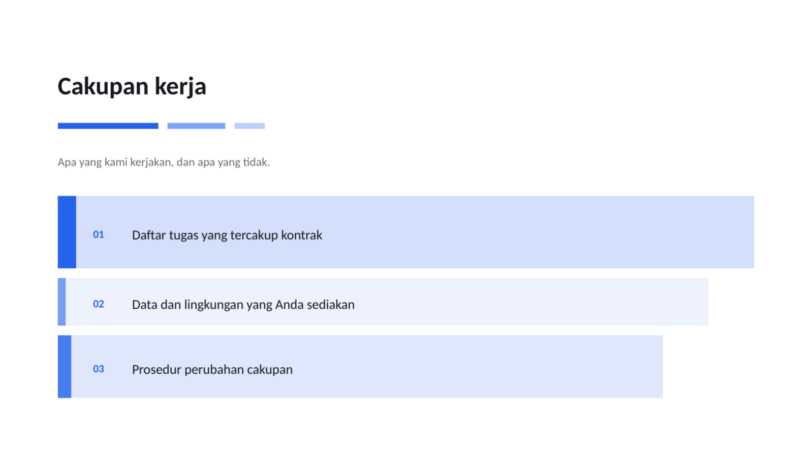 Slide 6 — Templat proposal bisnis rapi