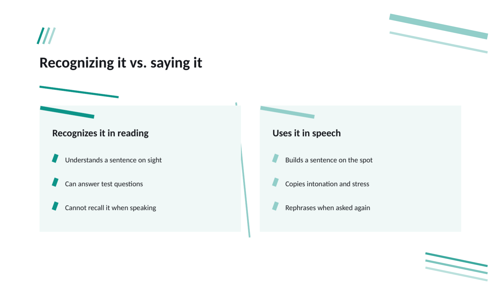 Slide 7 — Language Class Deck