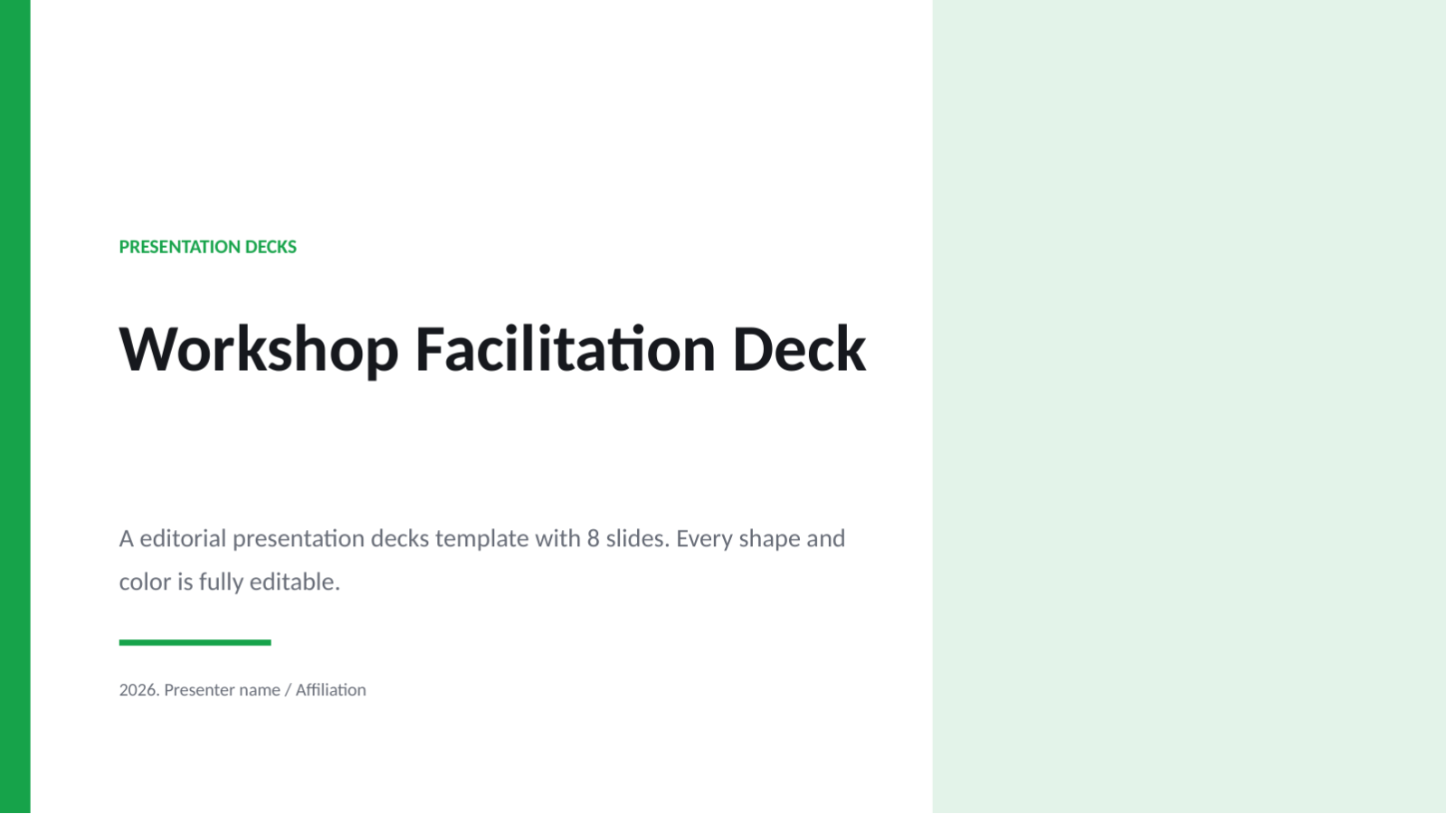 Slide 1 — Workshop Facilitation Deck