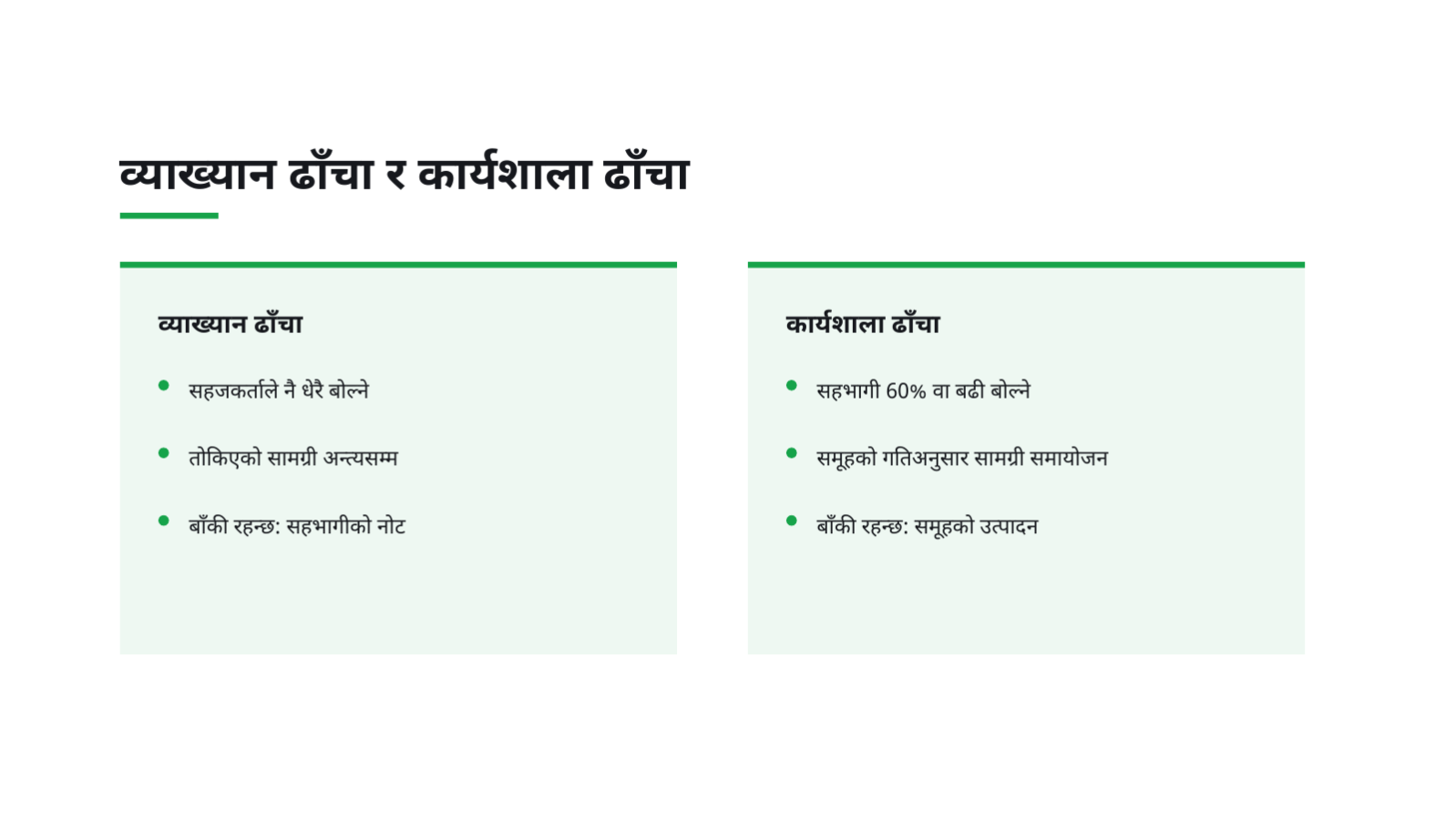 स्लाइड 5 — कार्यशाला सञ्चालन सामग्री