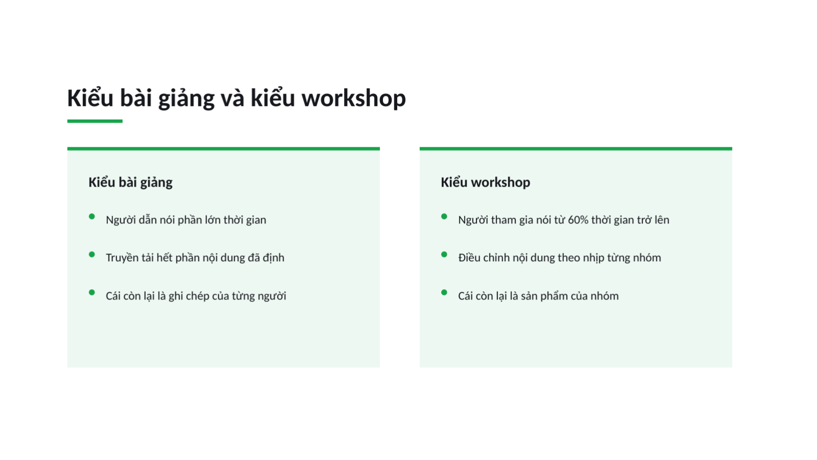Trang chiếu 5 — Tài liệu tổ chức workshop