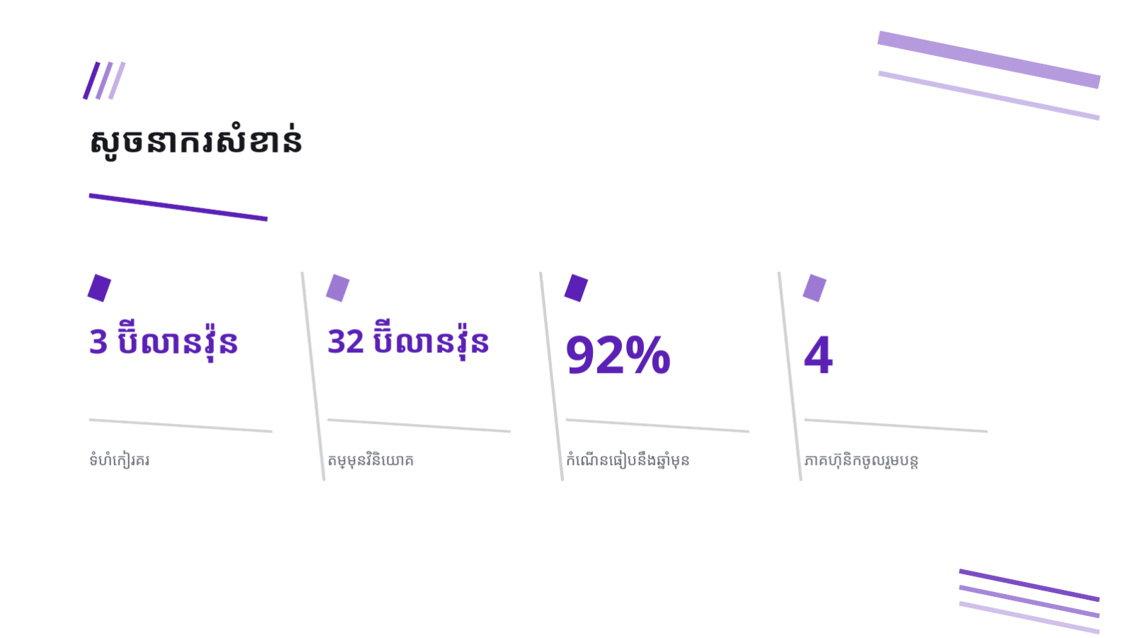 ស្លាយ 8 — ឯកសារសង្ខេប ការកៀរគរមូលធន
