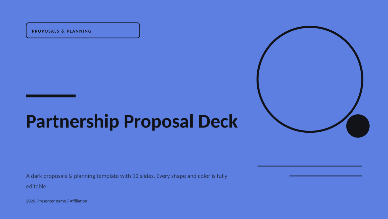 Slide 1 — Partnership Proposal Deck