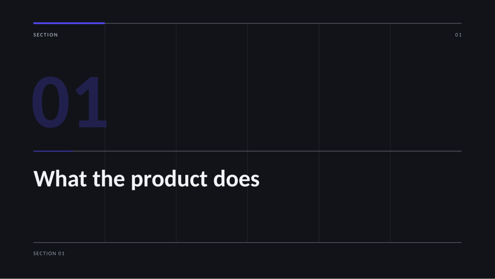 Slide 3 — IT Product Overview (Dark)