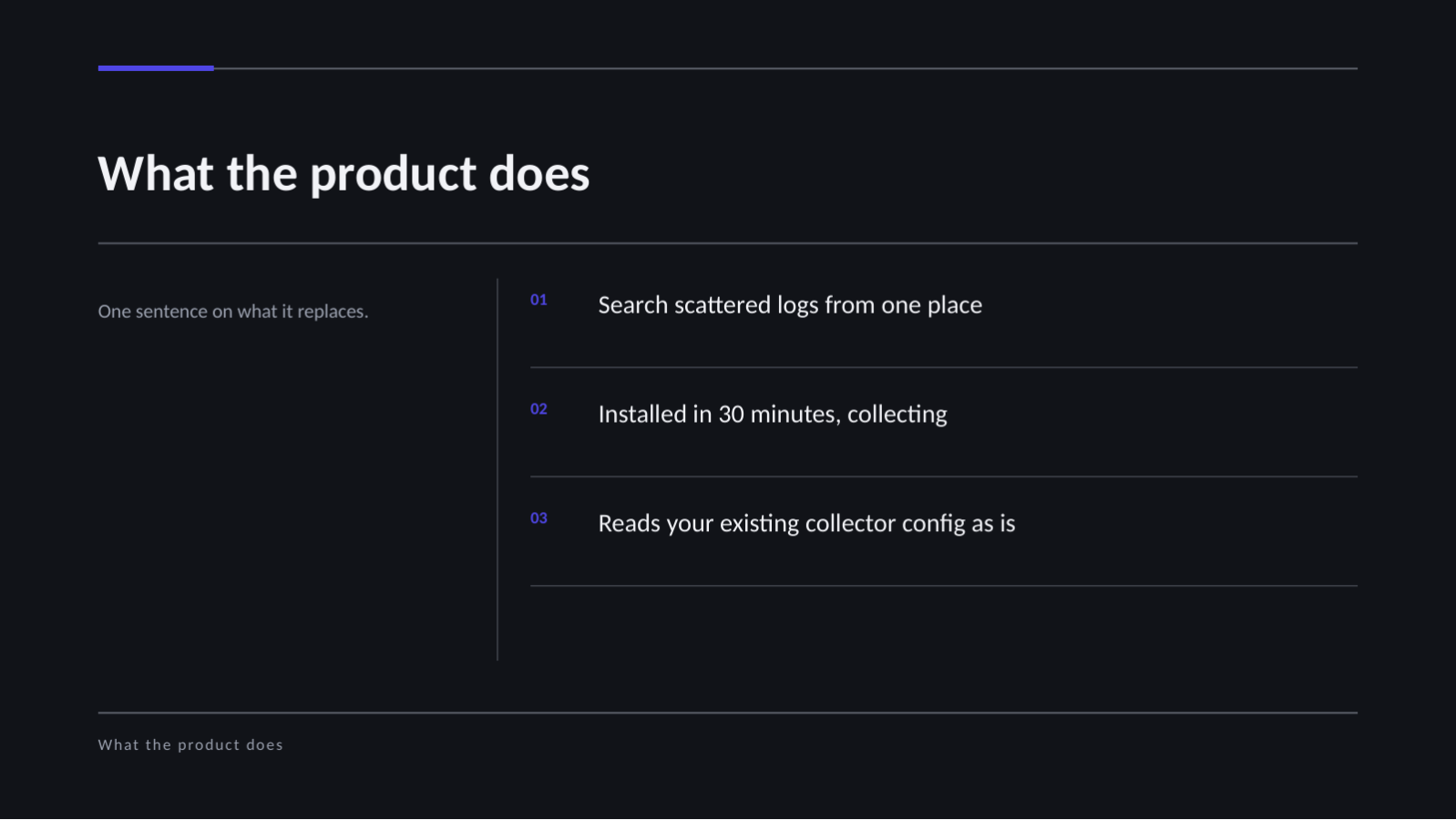 Slide 4 — IT Product Overview (Dark)