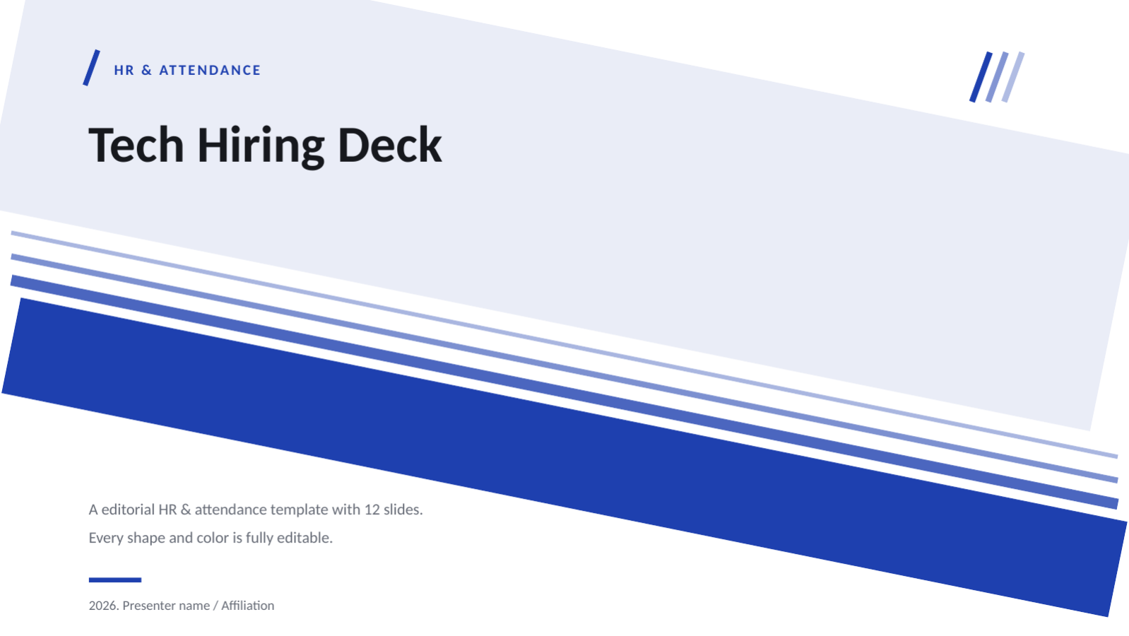 Slide 1 — Tech Hiring Deck