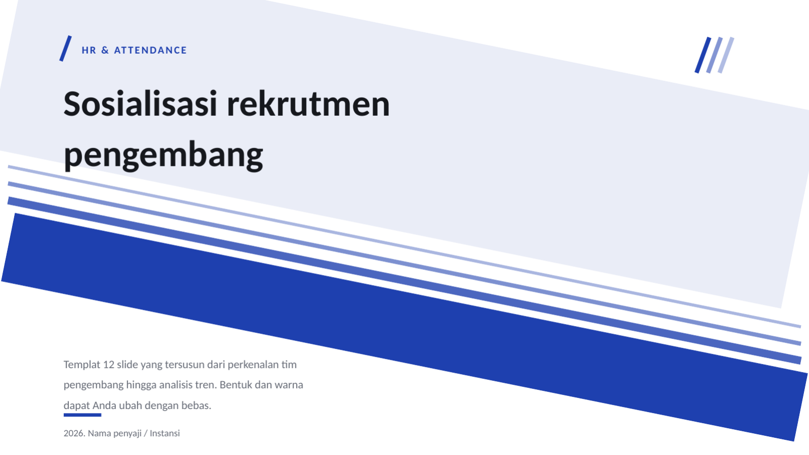 Slide 1 — Sosialisasi rekrutmen pengembang