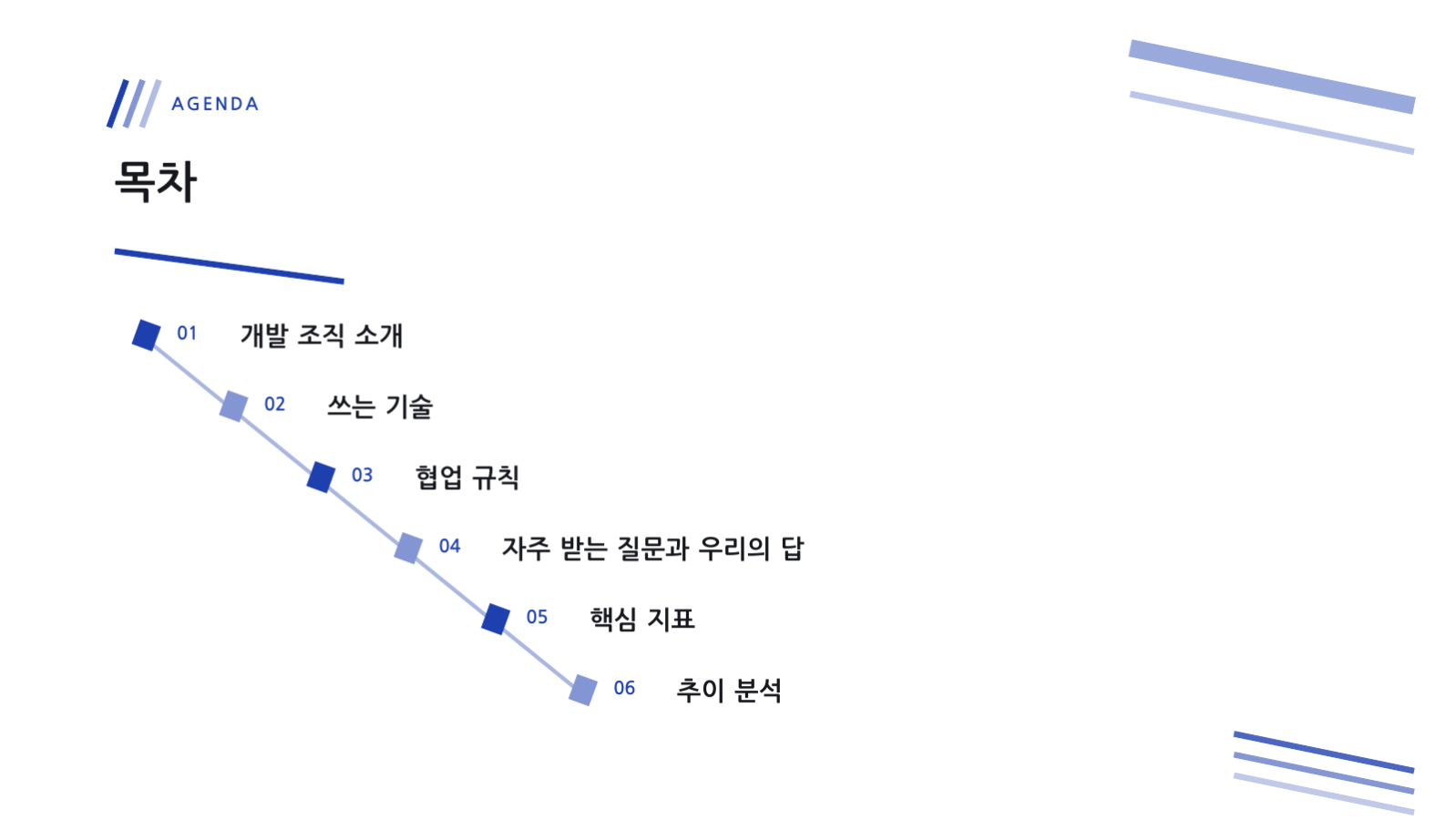 슬라이드 2 — 개발자 채용 설명회