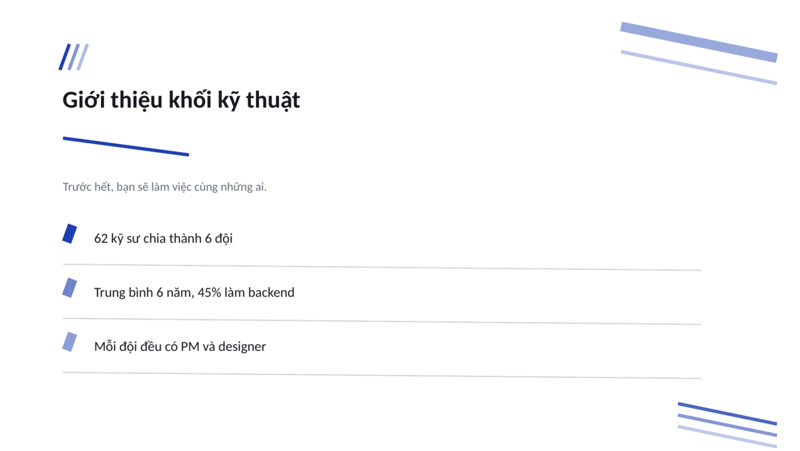 Trang chiếu 4 — Buổi giới thiệu tuyển dụng lập trình viên